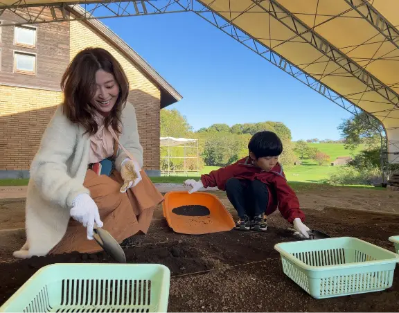 模擬発掘体験も楽しめます!