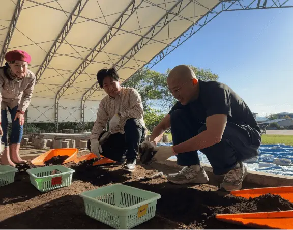 模擬発掘体験も楽しめます!